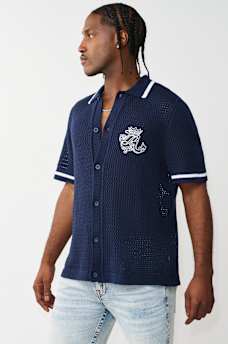 CROWN LOGO KNIT SHIRT, image 3