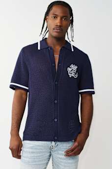 CROWN LOGO KNIT SHIRT, image 1