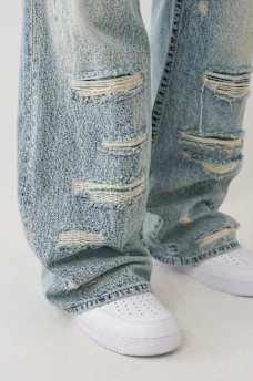 VINNY DISTRESSED ULTRA BAGGY JEAN, image 5
