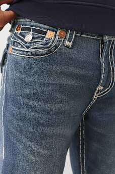  RICKY PRINTED FLEECE  SUPER T STRAIGHT JEAN 34", image 4