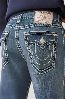  RICKY PRINTED FLEECE  SUPER T STRAIGHT JEAN 34", image 1