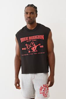 WORLD TOUR SLEEVELESS CUT OFF TEE, image 2