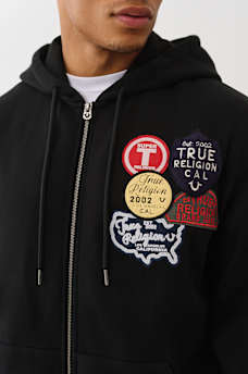 VINTAGE PATCH ZIP HOODIE, image 4