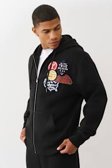 VINTAGE PATCH ZIP HOODIE