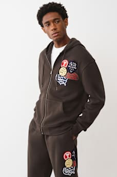 VINTAGE PATCH ZIP HOODIE, image 3