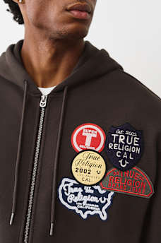 VINTAGE PATCH ZIP HOODIE, image 4