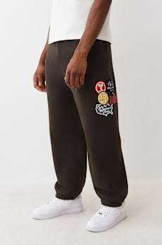 PANTALONES JOGGER VINTAGE CON PARCHE, image 1