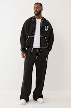 PAINTED HORSESHOE BAGGY BIG T SWEATPANT, image 3