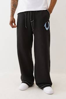PAINTED HORSESHOE BAGGY BIG T SWEATPANT, image 4