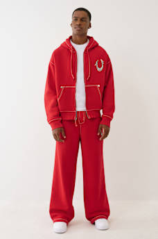 PAINTED HORSESHOE BAGGY BIG T SWEATPANT, image 2