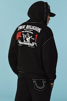 BIG T LOGO ZIP HOODIE, image 1