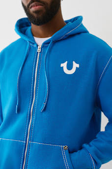 BIG T LOGO ZIP HOODIE, image 2