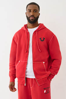 BIG T LOGO ZIP HOODIE, image 3