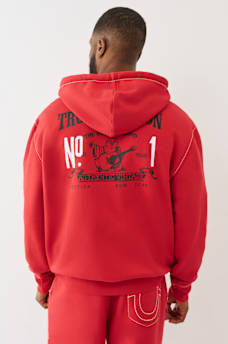 BIG T LOGO ZIP HOODIE, image 1