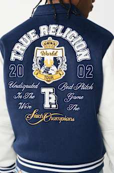 CHAQUETA UNIVERSITARIA DE LANA CON UN ESCUDO, image 6