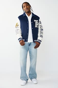 CHAQUETA UNIVERSITARIA DE LANA CON UN ESCUDO, image 7