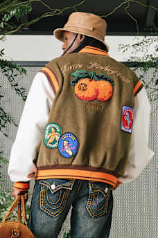 GARDEN LOGO RETRO VARSITY JACKET, image 2