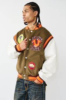 GARDEN LOGO RETRO VARSITY JACKET, image 3