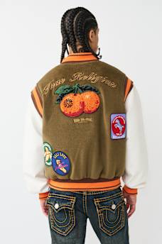 GARDEN LOGO RETRO VARSITY JACKET