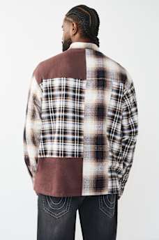 PRINTED LONG SLEEVE FLANNEL SHIRT, image 2