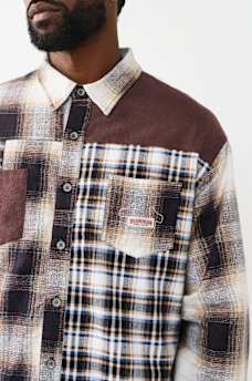 PRINTED LONG SLEEVE FLANNEL SHIRT, image 4
