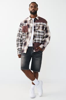 PRINTED LONG SLEEVE FLANNEL SHIRT, image 5