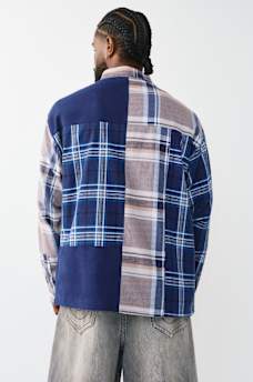 CAMISA DE FRANELA DE MANGA LARGA CON ESTAMPADO &Iacute;NDIGO, image 2