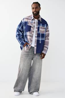 CAMISA DE FRANELA DE MANGA LARGA CON ESTAMPADO &Iacute;NDIGO, image 5