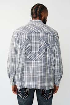 BLEACHED HORSESHOE FLANNEL SHIRT, image 2