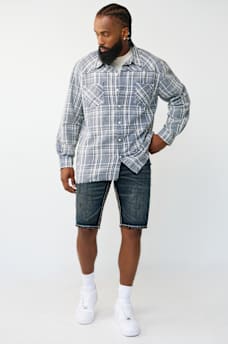 BLEACHED HORSESHOE FLANNEL SHIRT, image 3