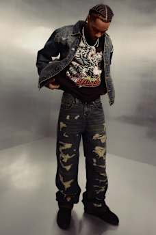 VINNY DESTROYED ULTRA BAGGY JEAN 34", image 3