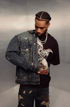 JIMMY DESTROYED OVERSIZED DENIM JACKET, image 3