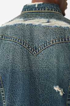 JIMMY DESTROYED OVERSIZED DENIM JACKET, image 5