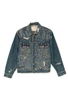 JIMMY DESTROYED OVERSIZED DENIM JACKET, image 7