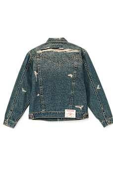 JIMMY DESTROYED OVERSIZED DENIM JACKET, image 8
