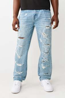 BOBBY DESTROYED FLAP BAGGY JEAN 32", image 4