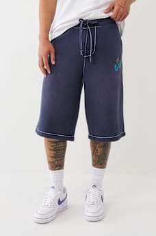 TRUE RELIGION X COOKIES APPLIQUÉ LONG SWEAT SHORT, image 5