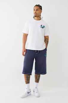 TRUE RELIGION X COOKIES APPLIQUÉ LONG SWEAT SHORT, image 7