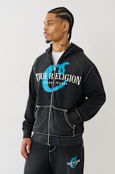 TRUE RELIGION X COOKIES EMBROIDERED ZIP HOODIE, image 3