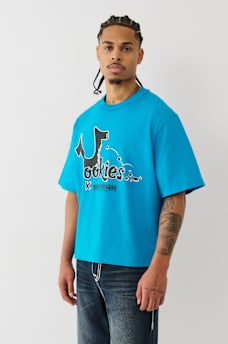 TRUE RELIGION X COOKIES HORSESHOE BITE BOXY TEE, image 4