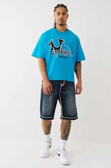 TRUE RELIGION X COOKIES HORSESHOE BITE BOXY TEE, image 7