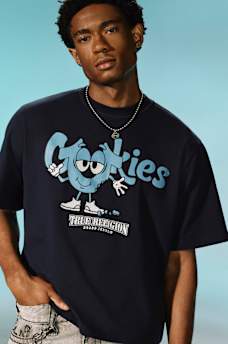 TRUE RELIGION X COOKIES SHOEY BOXY TEE, image 1