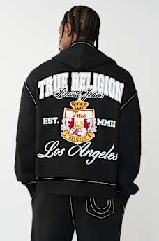 LOGO CREST BIG T BOXY ZIP HOODIE, image 5