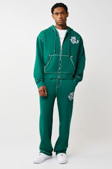 LOGO CREST BIG T BOXY ZIP HOODIE, image 6