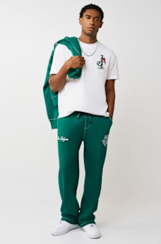 PANTALONES DEPORTIVOS HOLGADOS BIG T CON ESCUDO DE TR, image 7