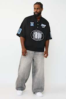 SHORT SLEEVE OVERSIZED SPORT SWEATSHIRT, image 2