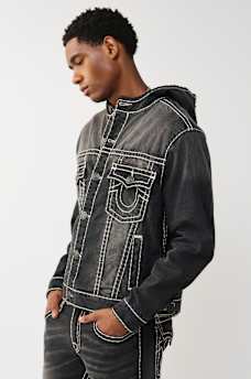 SUPER T HOODED DENIM JACKET, image 6