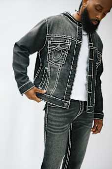 SUPER T HOODED DENIM JACKET, image 1