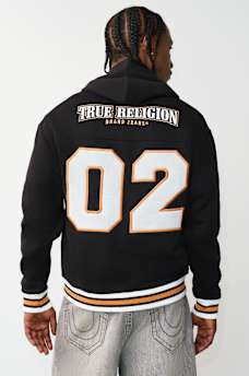 SUDADERA CON CAPUCHA Y CIERRE, Y APLIQUE CON MALLA, image 1