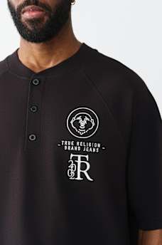RAGLAN OVERSIZED HENLEY TEE, image 2